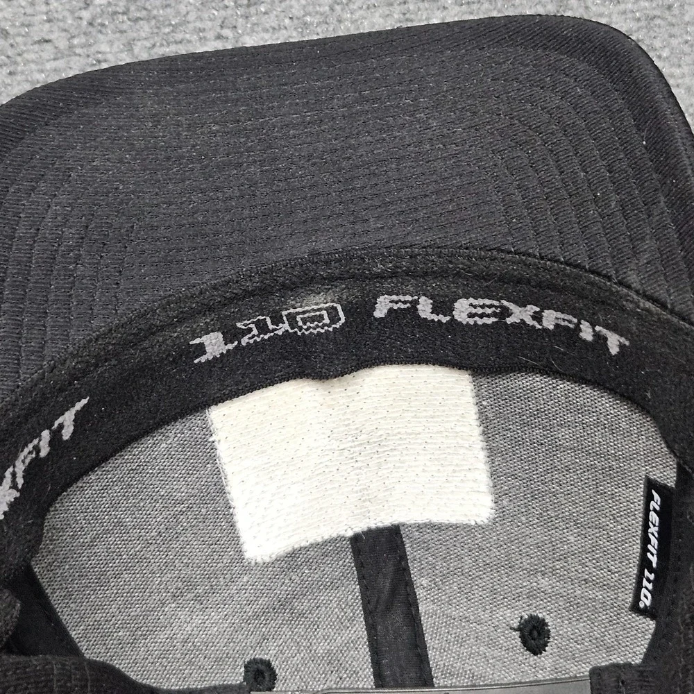 Travis Mathew Snapback Hat Black Golf Cart Patch Cap Sporty Flexfit Activewear